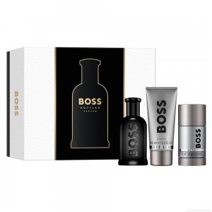 Kit Hugo Boss Bottled Edp Perfume Masculino 100 ml + Desodorante 75 ml + Gel de Banho 100 ml