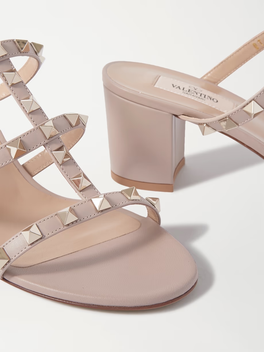 Valentino Garavani Rockstud 60 leather mules